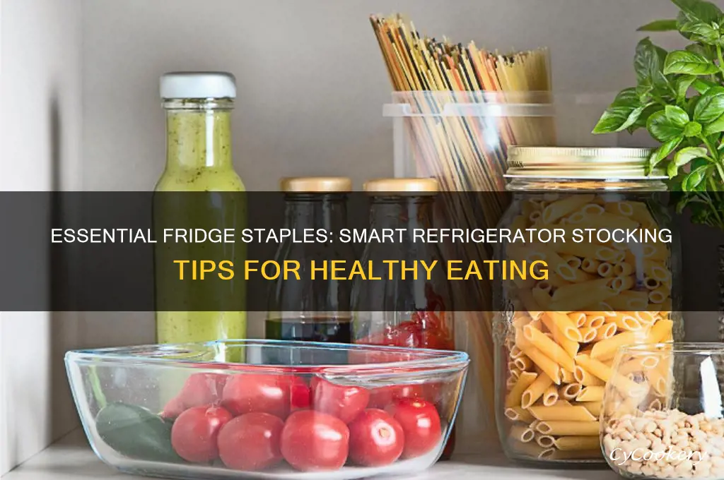 what should i stock in my refrigerator