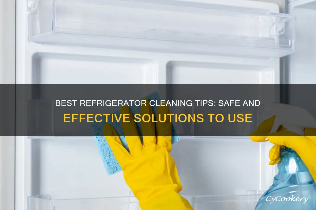 what should you clean a refrigerator with
