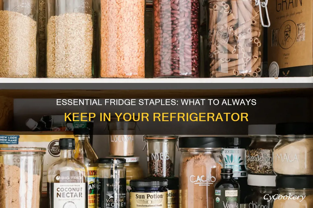 what should you have in your refrigerator