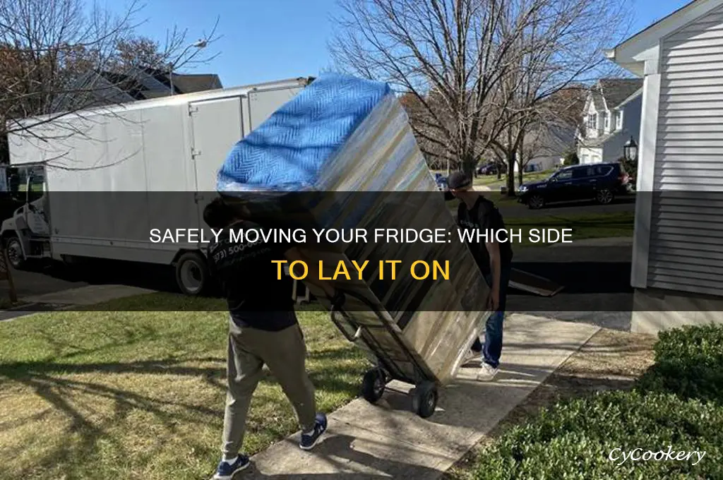 what side to lay a refrigerator on