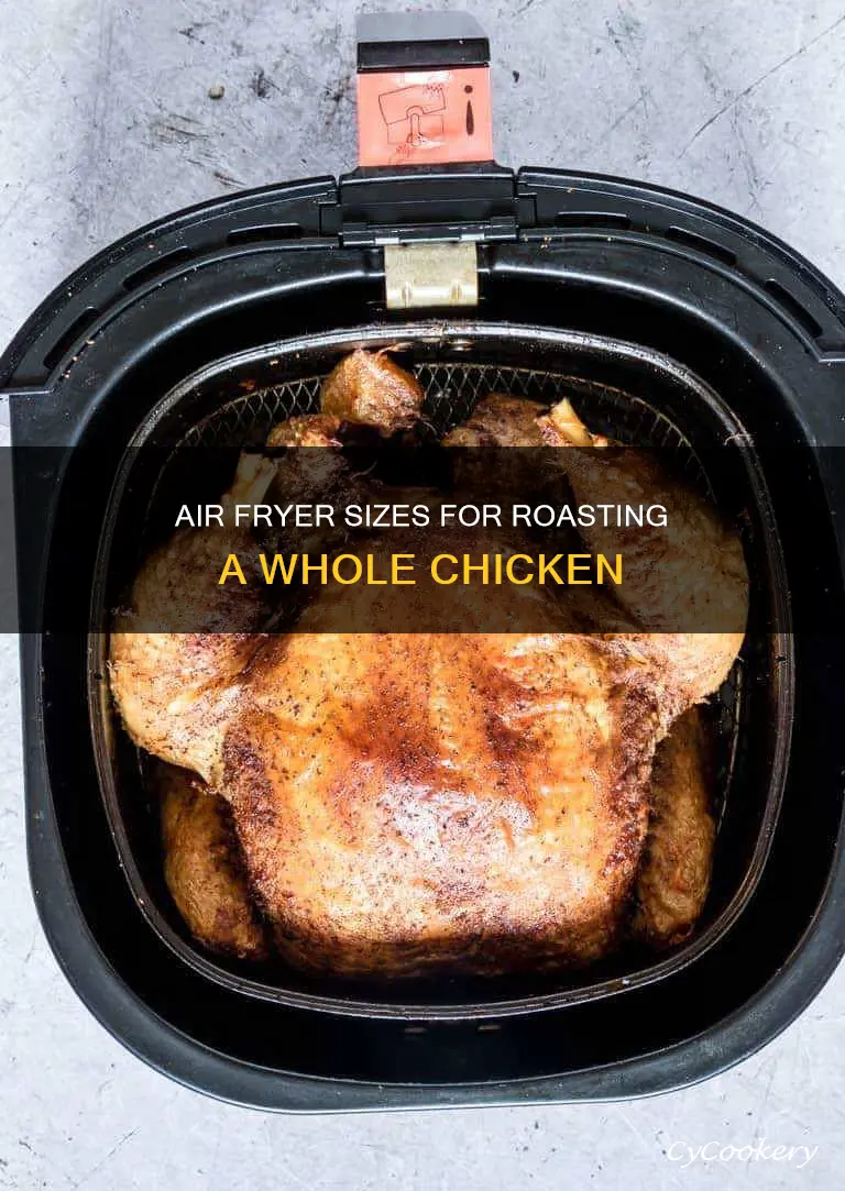 what size air fryer to make whole chicken