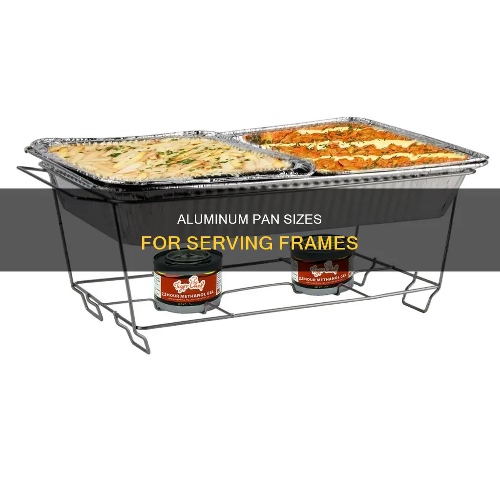 what size alumin pan to put in serving frame