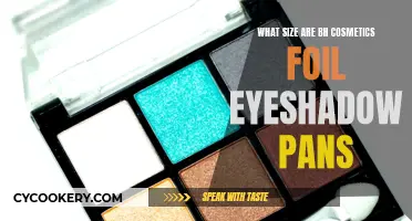 BH Cosmetics Foil Eyeshadow Pan Sizes