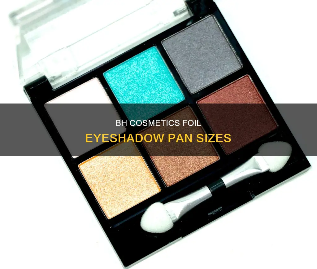 what size are bh cosmetics foil eyeshadow pans