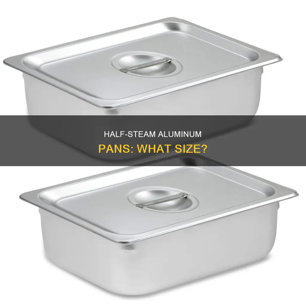 what size are half steam alumunum pans