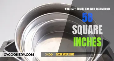 Baking Pan Size for 58 Square Inches