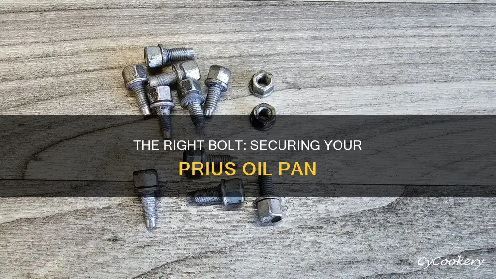 what size bolt for prius oil pan