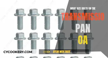 Transmission Pan Bolt Size Guide