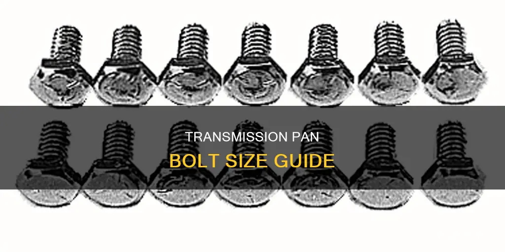 what size bolts on the transmission pan oa