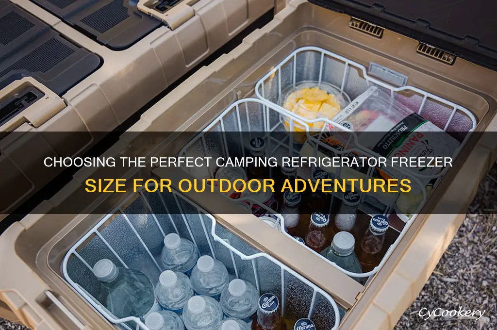 what size camping refrigerator freezer for camping