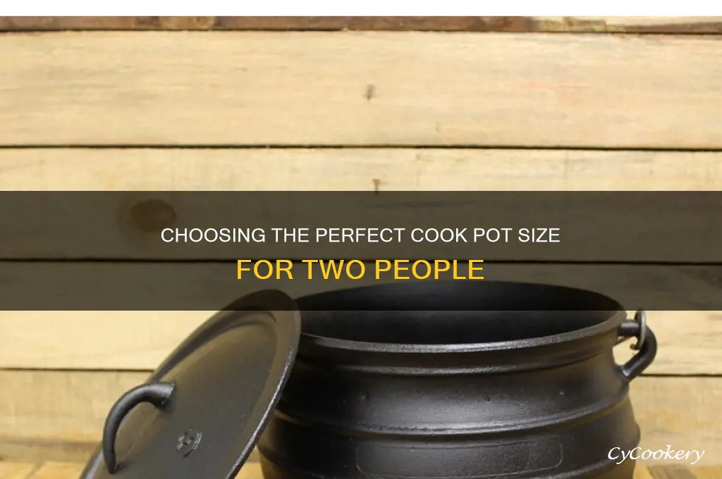 what size cook pot for two peple