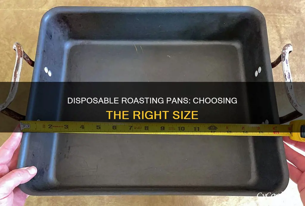 what size disposable roasting pans