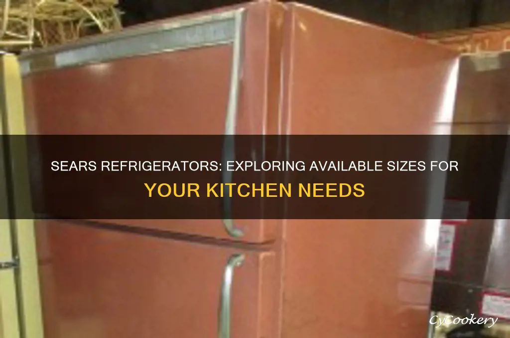 what size do sears refrigerators does have