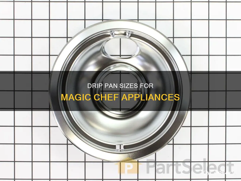 what size drip pan for magic chef