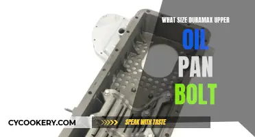 Upper Oil Pan Bolt Sizes for Duramax Engines