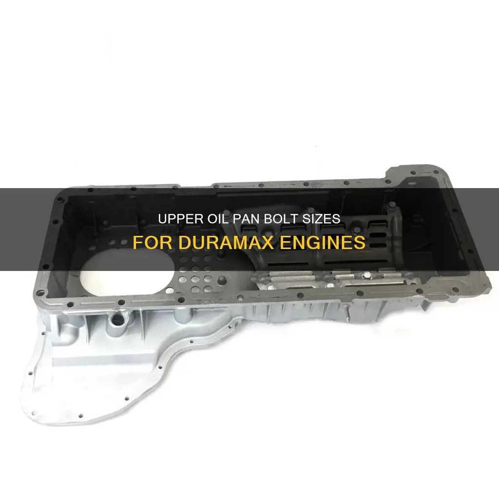 what size duramax upper oil pan bolt