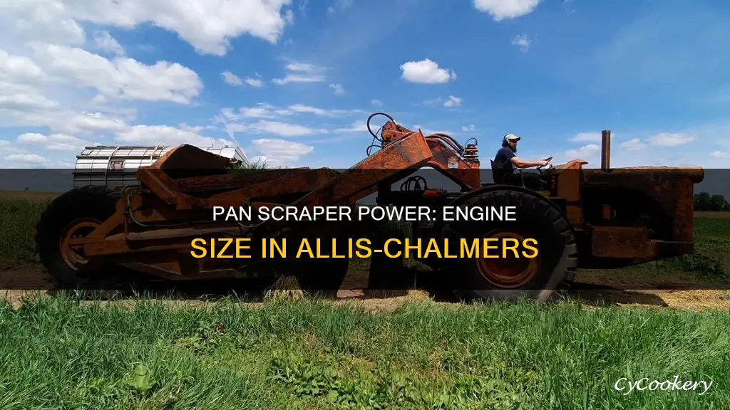 what size engine in an allis chalmers pan scraper