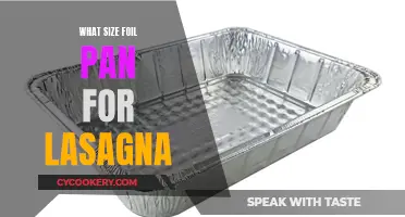 Lasagna Foil Pan: What Size?