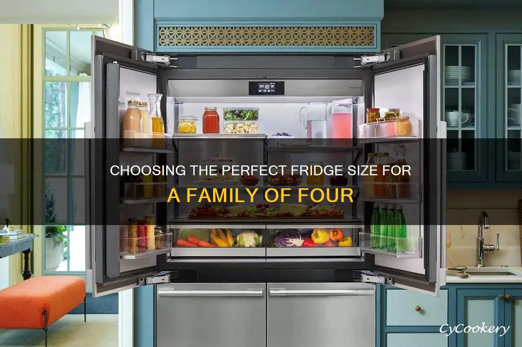 what size fridge for family of 4