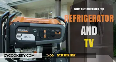 Choosing the Right Generator Size for Your Fridge and TV
