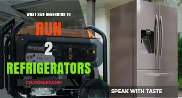 Choosing the Right Generator Size to Power Two Refrigerators