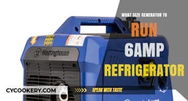 Choosing the Right Generator Size for Your 6-Amp Refrigerator