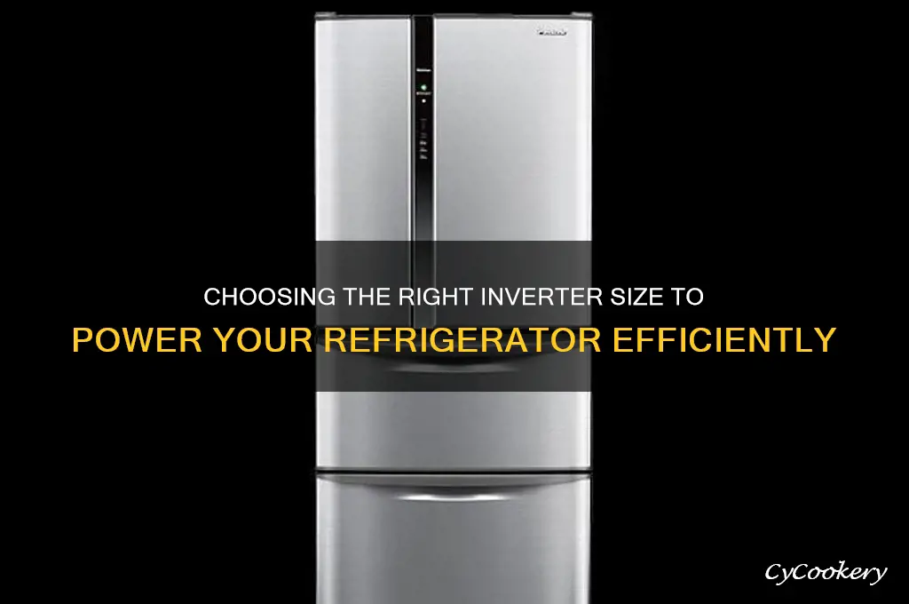 what size inverter to run a refrigerator