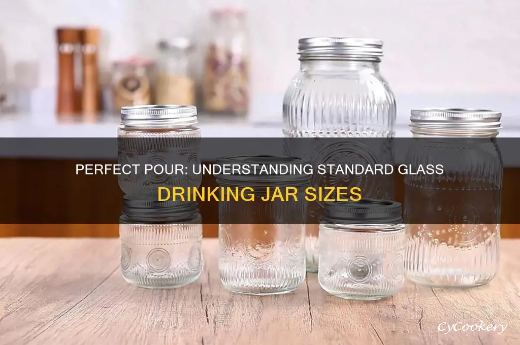 what size is a glass drinking jar