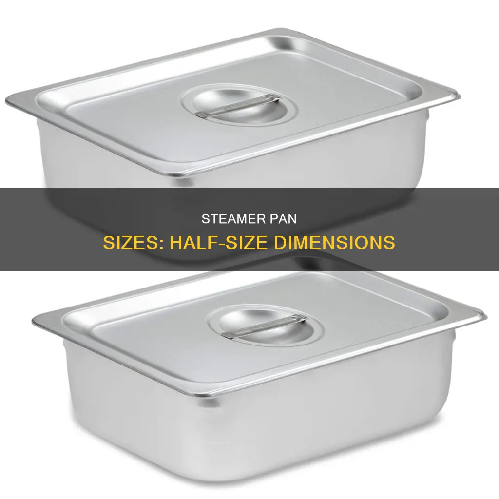 what size is a half size steamer pan