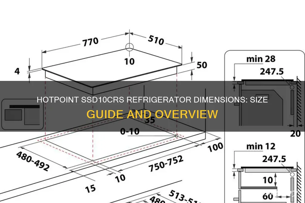 what size is a hotpoint ssd10crs refrigerator
