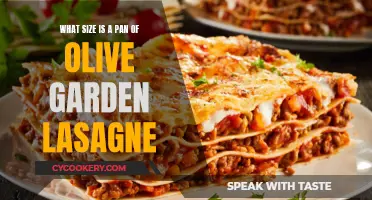 Olive Garden Lasagna: Pan Size