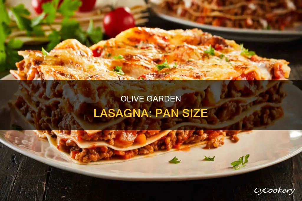 what size is a pan of olive garden lasagne