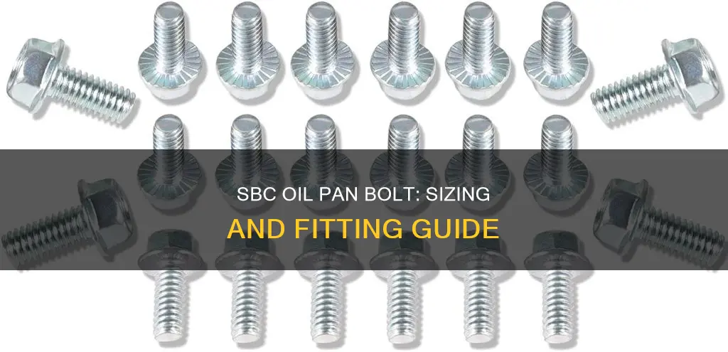 what size is a sbc oil pan bolt