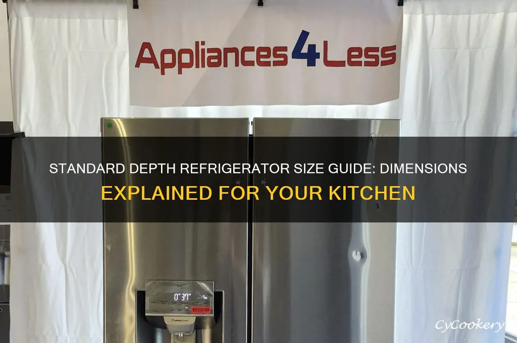 what size is a standard depth refrigerator