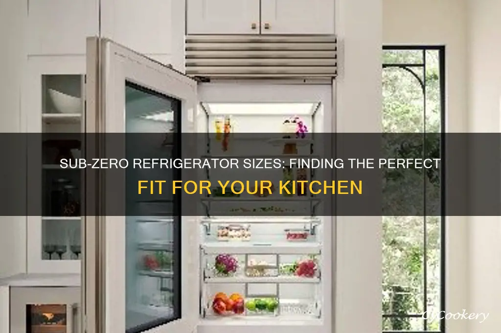 what size is a sub zero refrigerator