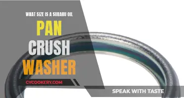 Oil Pan Crush Washer Sizes for Subaru Cars