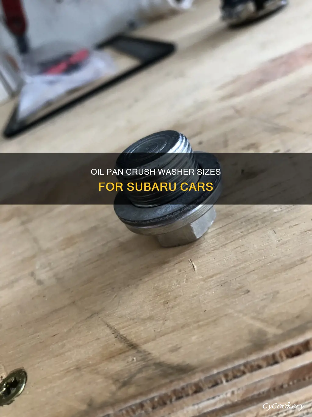 what size is a subaru oil pan crush washer