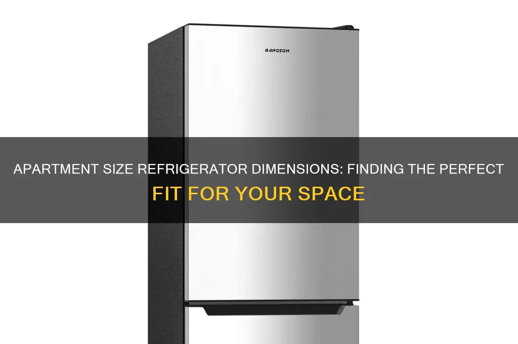 what size is an apartment size refrigerator