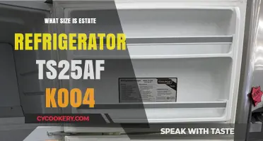 Estate Refrigerator TS25AF KO04: Understanding Its Size and Dimensions