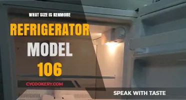 Kenmore Refrigerator Model 106 Size Guide: Dimensions Explained