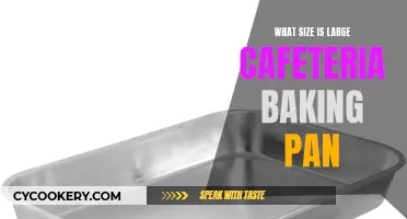 Cafeteria Baking Pan: What's the Standard Size?