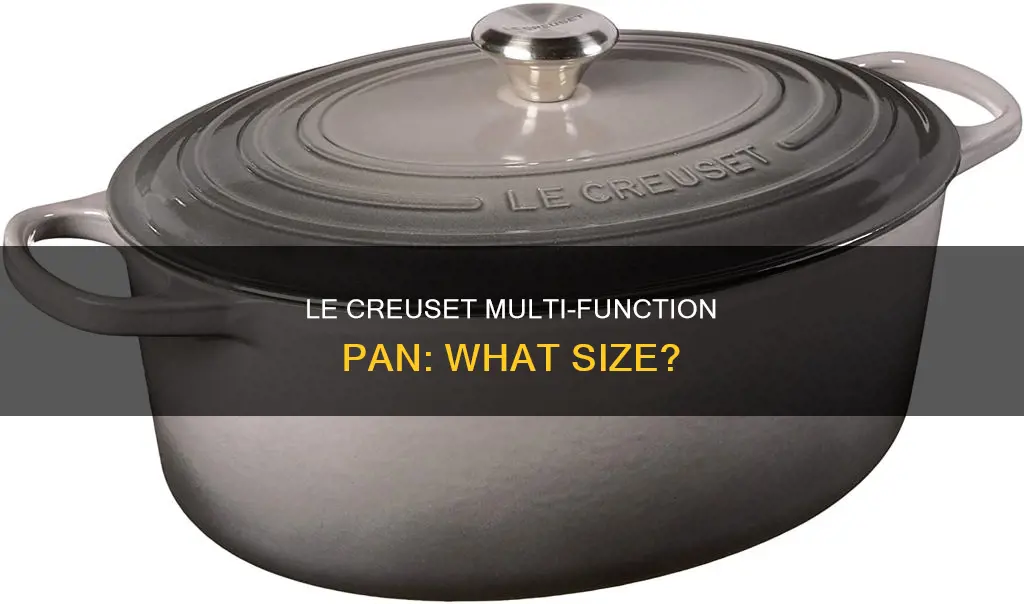 what size is le creuset multi function pan