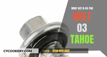 Oil Pan Bolt Size for 03 Tahoe: What You Need to Know