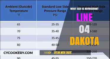 Refrigerant Line Size Guide for 2004 Dodge Dakota Models