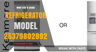 Sears Refrigerator Model 25379802892: Dimensions and Size Guide