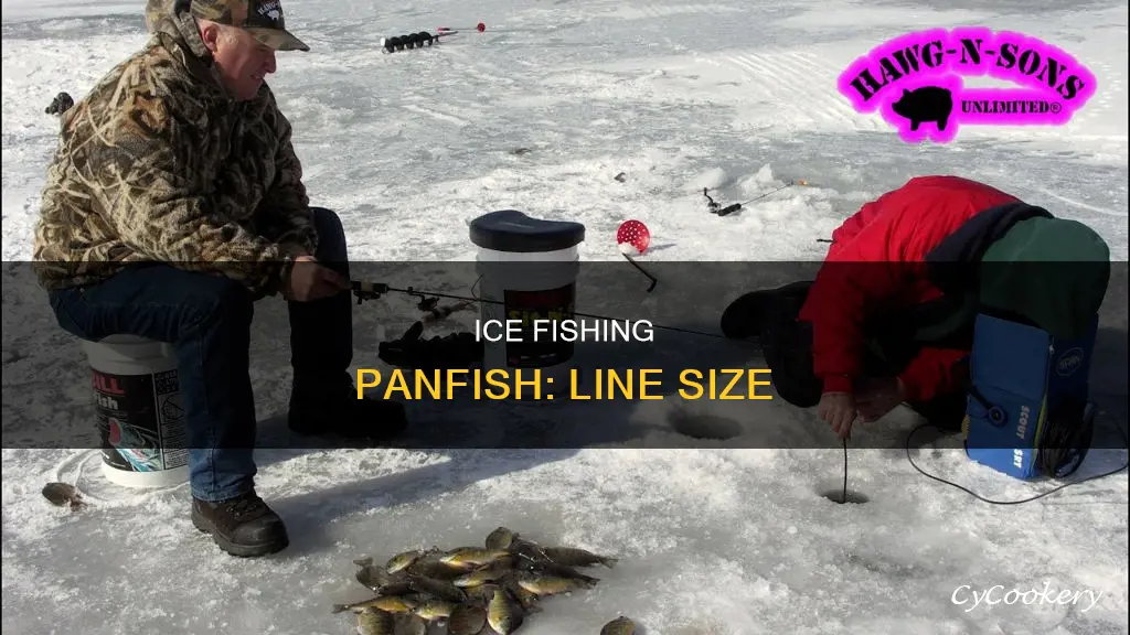 what size line for ice fishing pan fish