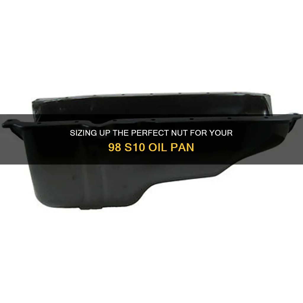 what size nut on 98 s10 oil pan