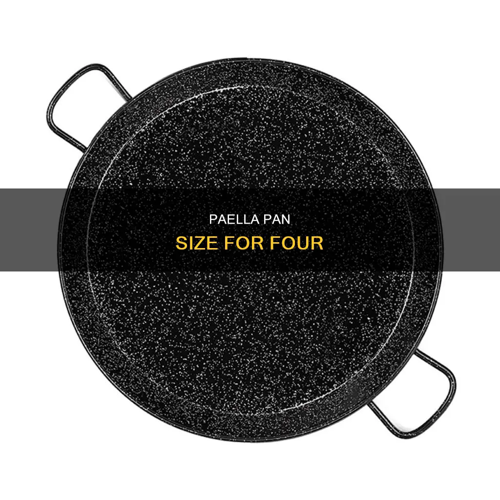 what size of paella pan for 4 people