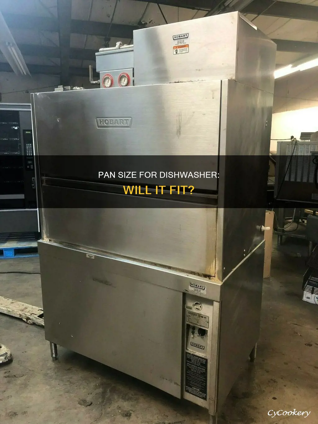 what size of pan will fit in a dishwasher