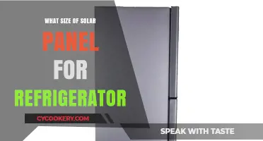 Choosing the Right Solar Panel Size for Your Refrigerator